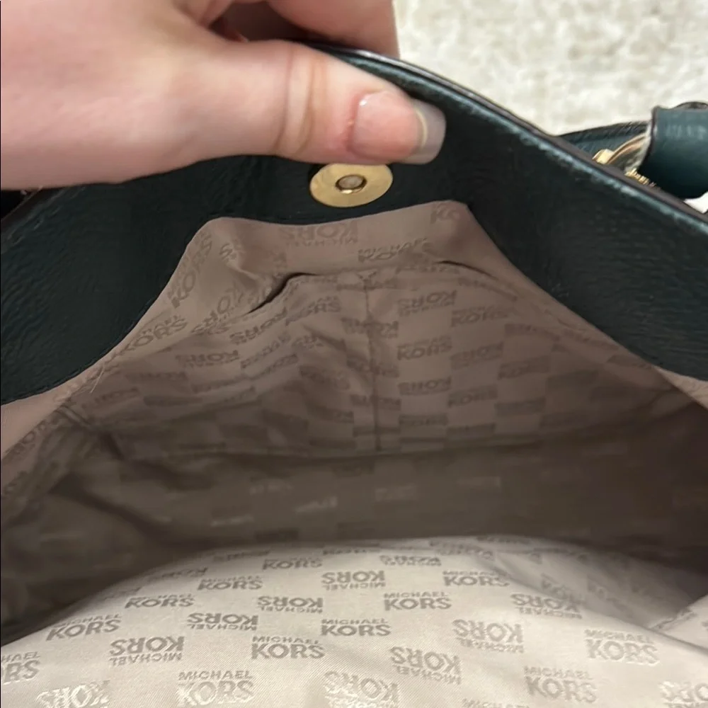 Michael Kors Hamilton Satchel Hunter Green